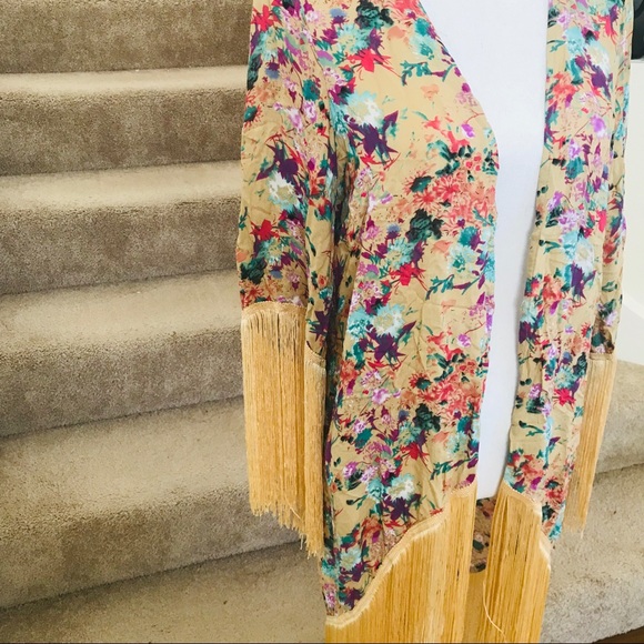 ASOS kimono floral size US 4 XS small NWT - Picture 3 of 8